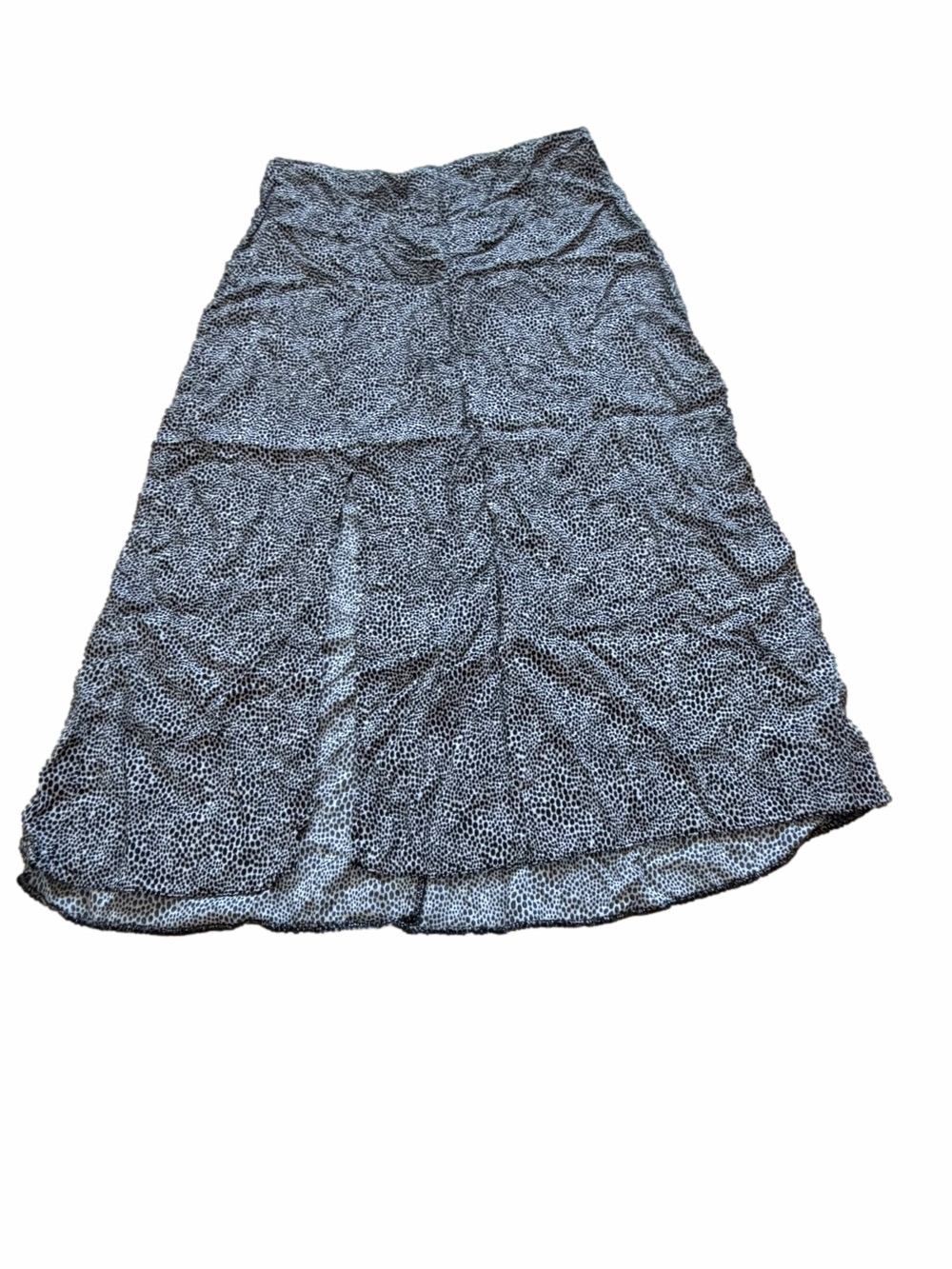 Primark Women’s Lightweight Black and White Printed Midi Skirt